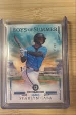2025 Panini Boys of Summer Base Set Starlyn Caba #28 card