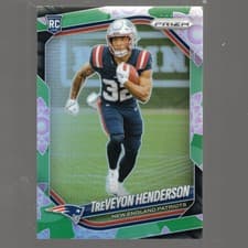 TreVeyon Henderson 2025 Panini Prizm card
