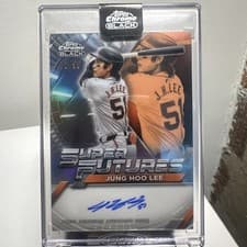2025 Topps Chrome Black Super Futures Autographs Jung Hoo Lee #FSA-JL card