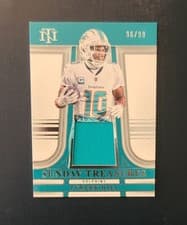 Tyreek Hill 2023 Panini National Treasures Sunday Treasures card