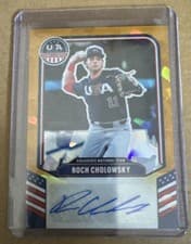 Roch Cholowsky 2026 Panini Stars and Stripes Prizm USA Collegiate National Team Signature card