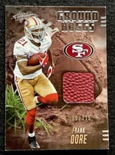 2025 Panini Absolute Ground Hoggs Materials Frank Gore #GHM-FGO card