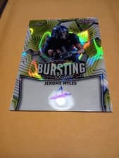 2025 Leaf Vivid Bursting With Talent Autographs Jerome Myles #TA-JM3 card