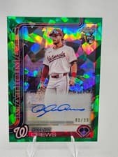 2025 Topps Chrome Update Sapphire Chrome Sapphire Autographs Dylan Crews #USA-DC card