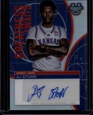 AJ Storr 2024-25 Bowman's Best University Greatness Awaits Autographs card