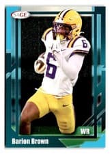 2026 SAGE Football Base Set Barion Brown #195 card