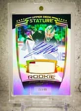 2024-25 Upper Deck Stature Base Memorabilia Jesper Wallstedt #41 card