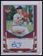 2025 Panini Stars & Stripes Collegiate National Team Signatures Ben Jacobs #NTS-BJ card