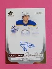 2024-25 SP Authentic Curated Signatures JJ Peterka #SPC-MS card