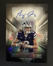 2025 Bowman University Chrome Campus Star Signatures Avery Johnson #CSS-AJ card