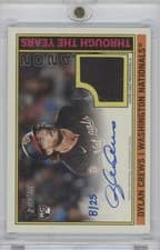 Dylan Crews 2025 Topps Heritage Through the Years Autographed Relics card
