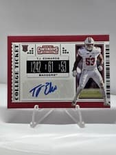 T.J. Edwards 2019 Panini Contenders Draft Picks card