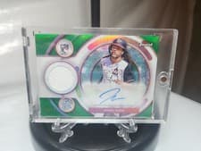 2025 Finest Rookie Autograph Relics James Wood #RAJR-JWO card