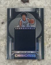 2024-25 Panini Obsidian Unbreakable Memorabilia Jaylen Wells #UM-JWM card