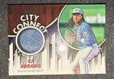 2026 Topps City Connect Swatch Collection CJ Abrams #CC-CA card