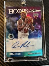Dennis Rodman 2019 Panini Hoops Premium Stock Hoops Ink card