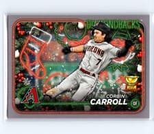Corbin Carroll 2024 Topps Holiday card