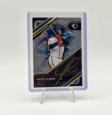 2025 Topps Diamond Icons Black PolychromatINK Autographs Ozzie Albies #BPA-OA card