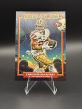 2025 Topps Cosmic Chrome Cos Play Christian McCaffrey #CP-18 card