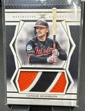 2025 Topps Definitive Collection Jumbo Relic Collection Gunnar Henderson #DJRC-GH card