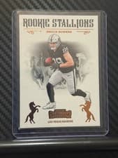 Brock Bowers 2024 Panini Contenders Rookie Stallions card