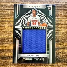 2024-25 Panini Obsidian Unbreakable Memorabilia Ron Holland II #UM-RHD card
