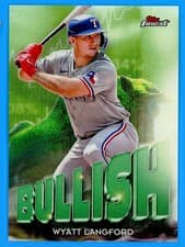 2025 Finest Bullish Wyatt Langford #B-21 card