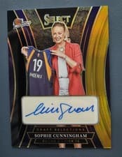 2025 Panini Select WNBA Draft Selections Signatures Sophie Cunningham #5 card