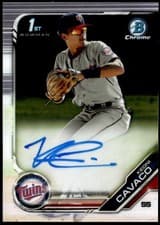 Keoni Cavaco 2019 Bowman Draft Chrome Picks Autograph card