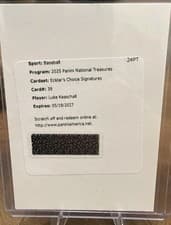 2025 Panini National Treasures Ecklar's Choice Signatures Luke Keaschall #39 card