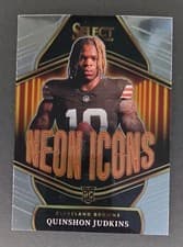2025 Panini Select Neon Icons Quinshon Judkins #4 card