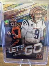 2025 Topps Chrome Let's Go Joe Burrow #LG-4 card
