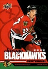 2025-26 Upper Deck Chicago Blackhawks Centennial Hobby Jeremy Roenick #86 card