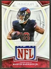 2025 Panini Immaculate Remarkable Jerseys Marvin Harrison Jr. #1 card