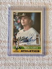 2025 Topps Heritage Real One Autographs Nick Kurtz #ROA-KU card