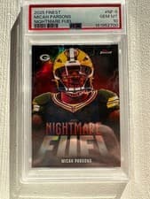 2025 Finest Nightmare Fuel Micah Parsons #NF-5 card