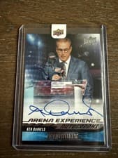2024-25 Upper Deck Credentials Arena Experience Autographs Ken Daniels #AE-KD card