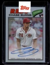 2026 Topps Heritage Chrome Autographs Chase Burns #ROAC-CB card