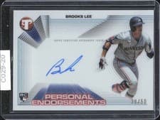 2025 Topps Pristine Personal Endorsements Autographs Brooks Lee #PPEA-BL card