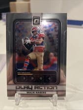 2025 Donruss Optic Play Action Malik Nabers #14 card