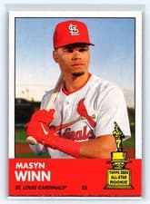 2025 Topps Heritage Heritage 25th Anniversary Masyn Winn #H25-12 card