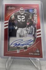 2025 Panini Absolute Iconic Ink Pepper Johnson #II-PJN card