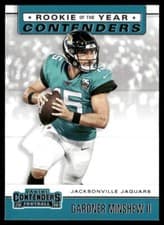 Gardner Minshew 2019 Panini Contenders Rookie of the Year Contenders card