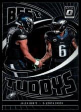 Jalen Hurts / DeVonta Smith 2024 Clearly Donruss Best Tuddys card