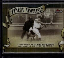 2024 Finest Timeline Roger Maris #FT-4 card