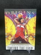 2024-25 Panini Origins Taking the Leap Set Bub Carrington #12 card