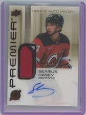 2024-25 Upper Deck Premier Acetate Auto Patch Rookies Seamus Casey #AR-CA card