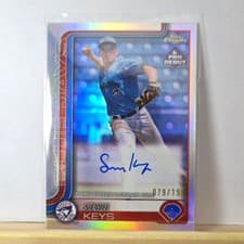 2025 Topps Pro Debut Chrome Autographs Sean Keys #PDC-10 card