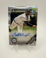 Isaiah Campbell 2019 Bowman Draft Chrome Picks Autograph card