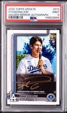 2025 Topps Update Real One Golden Mirror Autographs Hyeseong Kim #573 card